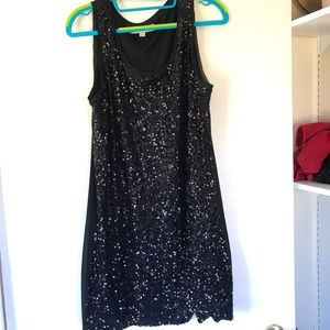 Black sequins dress from loft